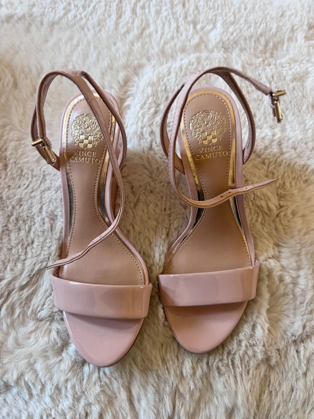 Pale Pink Wedge Heels - Worn Once - Vince Camuto